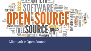Microsoft e Open Source
 