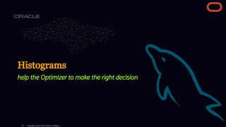 Histograms
help the Optimizer to make the right decision
Copyright @ 2022 Oracle and/or its affiliates.
92
 