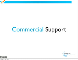 Commercial Support



Friday 13 May 2011
 