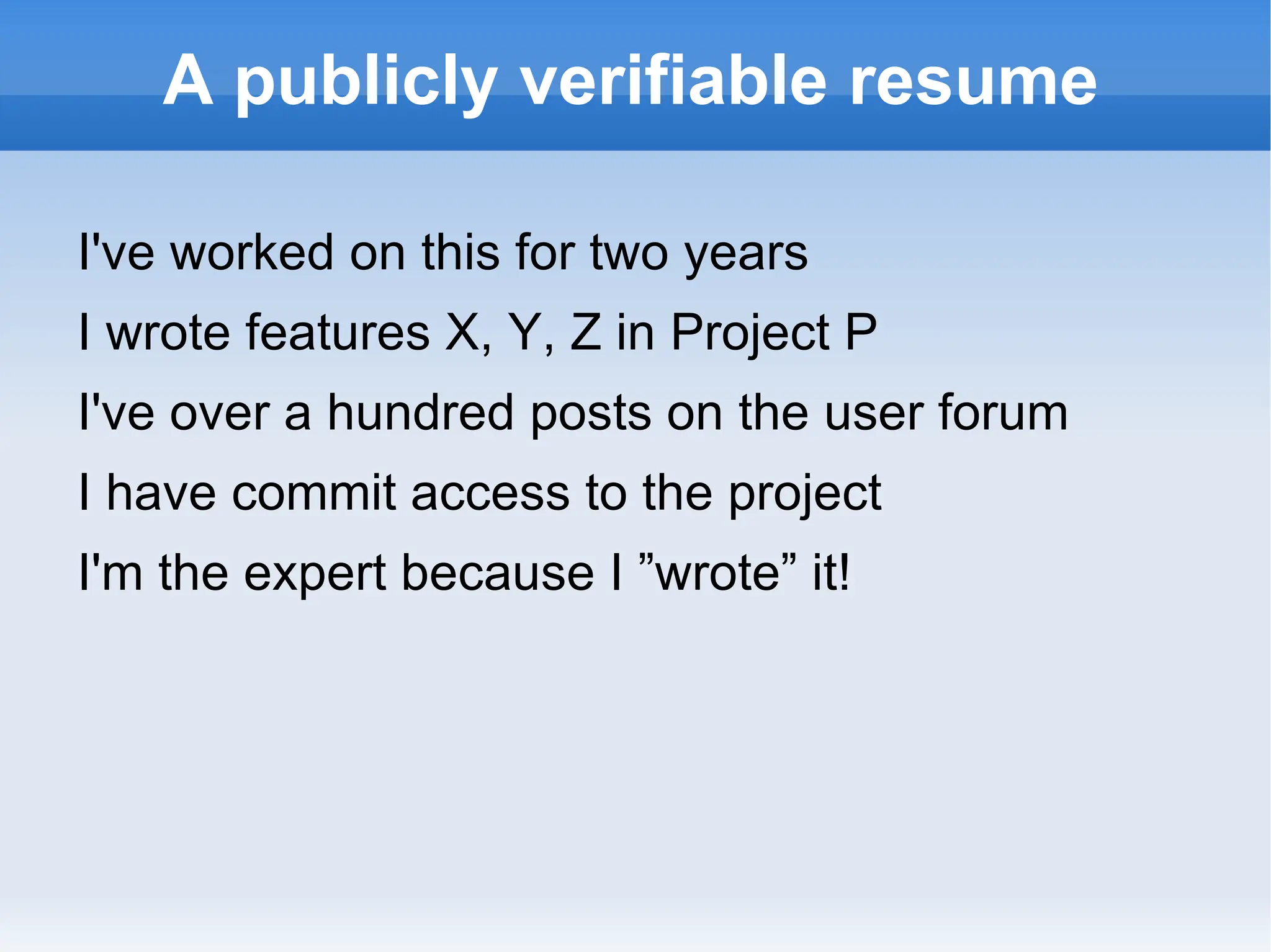 Big names – Linux, MySql, Apache projects 