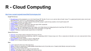 R -Revolution Analytics
Free for Academics
World Wide !!
RevoScaleR package
for Big Data
 