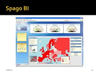 Spago BIO SpagoBI não oferece qualquer restrição ao uso, e não existem versões comerciais mais completas, como é freqüente em outros aplicativos de negócio de Código Aberto.24/07/201015