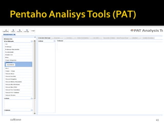 MondrianMotor OLAP do Pentaho, faz com que consultas escritas na linguagem MDX (Dimensional) sejam convertidas para SQL (Relacional).24/07/201041