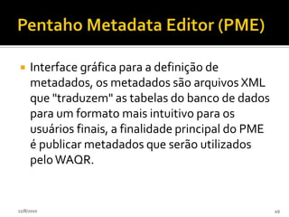 Pentaho Analisys Tools (PAT)24/07/201045