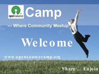 Welcome www.opensourcecamp.org 
