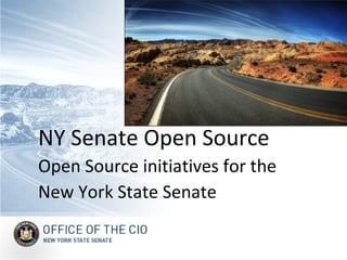NY Senate Open Source Open Source initiatives for the New York State Senate 