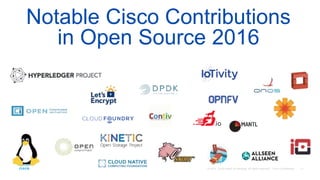 Notable Cisco Contributions
in Open Source 2016
 
