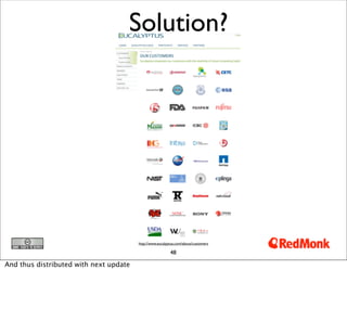 Solution?




                                        http://www.eucalyptus.com/about/customers

                         ...