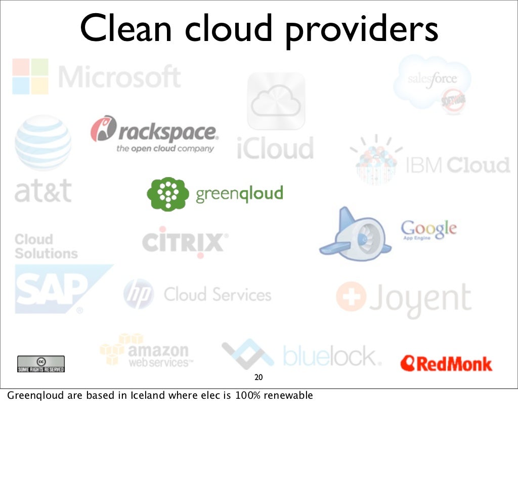 Clean cloud providers 20 Greenqloud