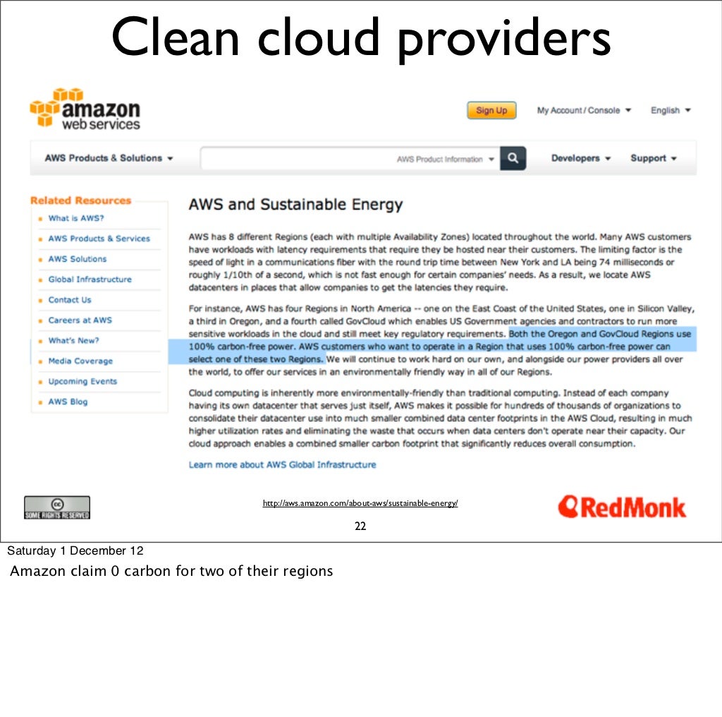 Clean cloud providers