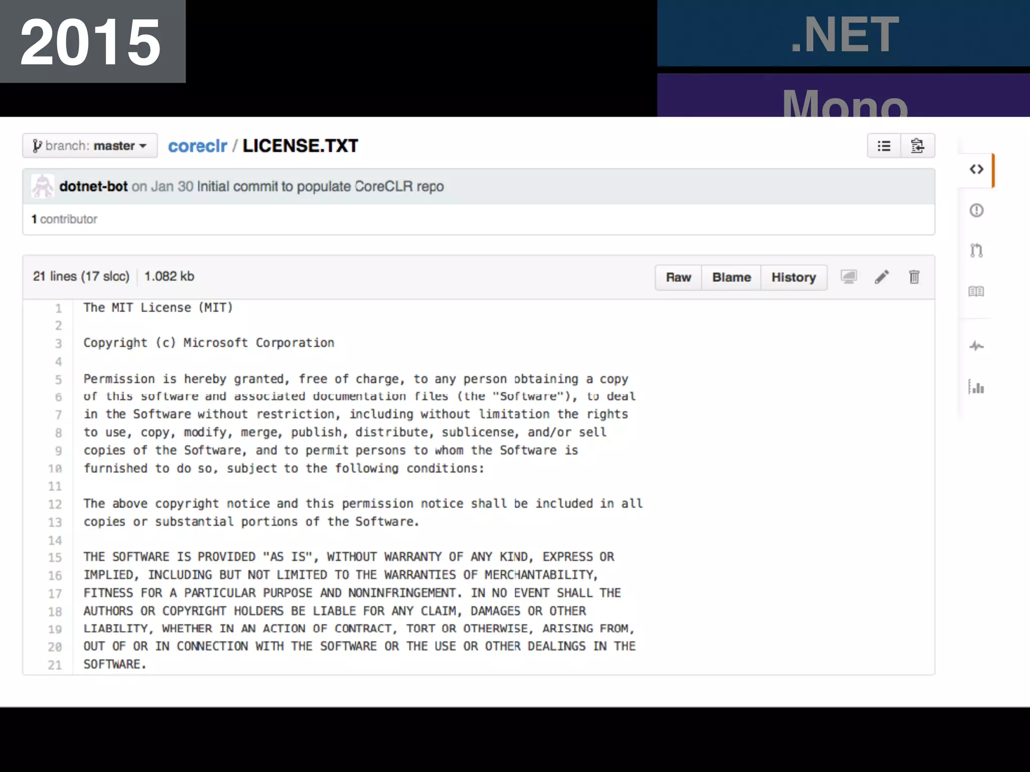 2015
Xamarin.iOS
.NET
Mono
 