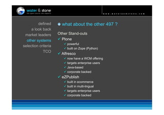 Open Source CMS 2009