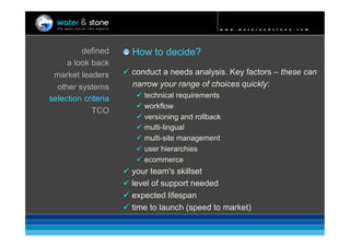 Open Source CMS 2009