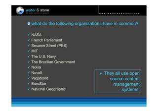 Open Source CMS 2009