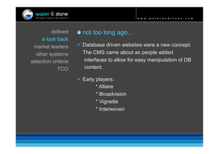 Open Source CMS 2009