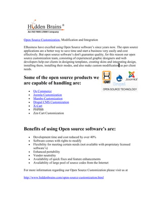 open source solutions