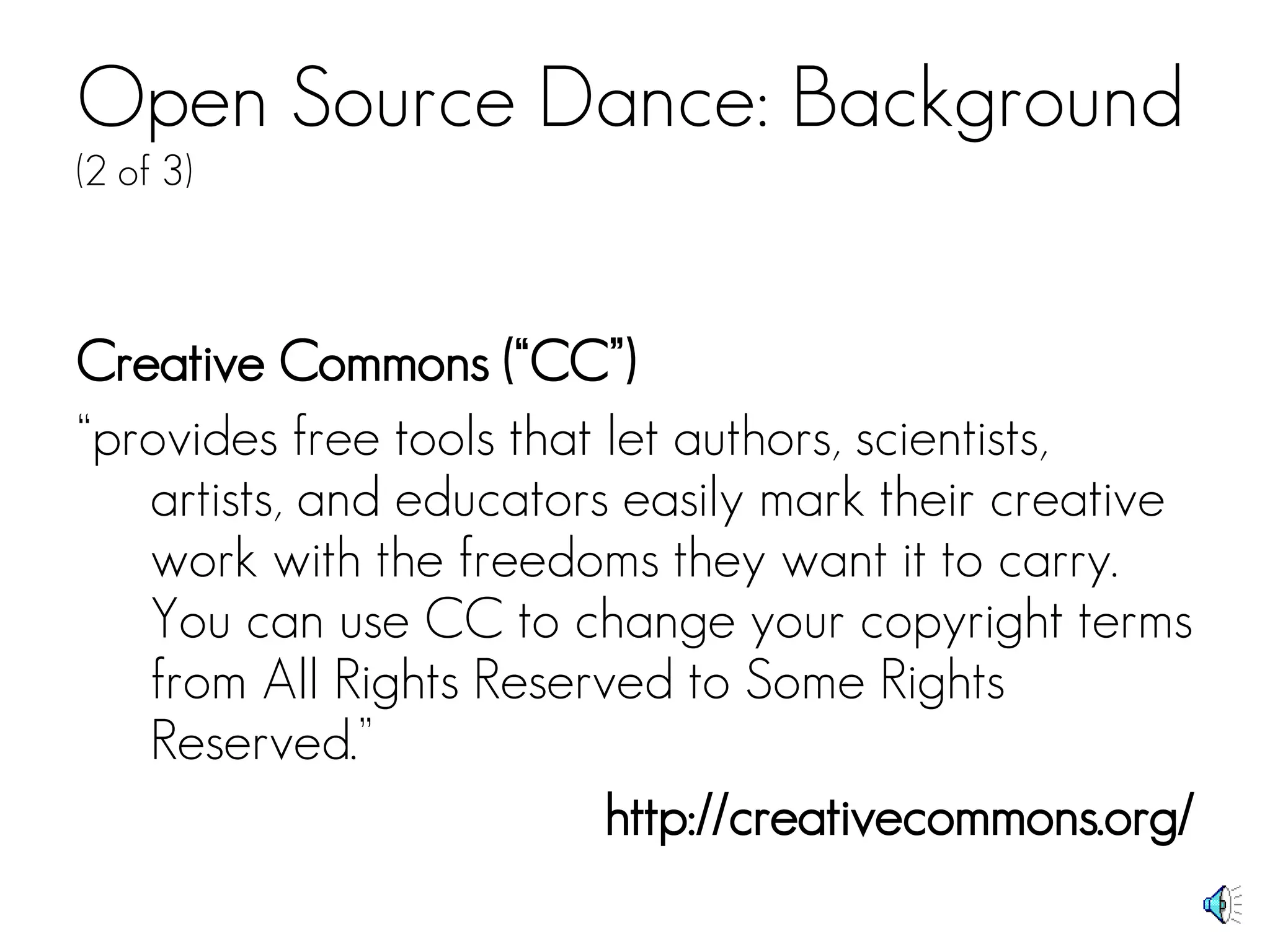 Open Source Dance