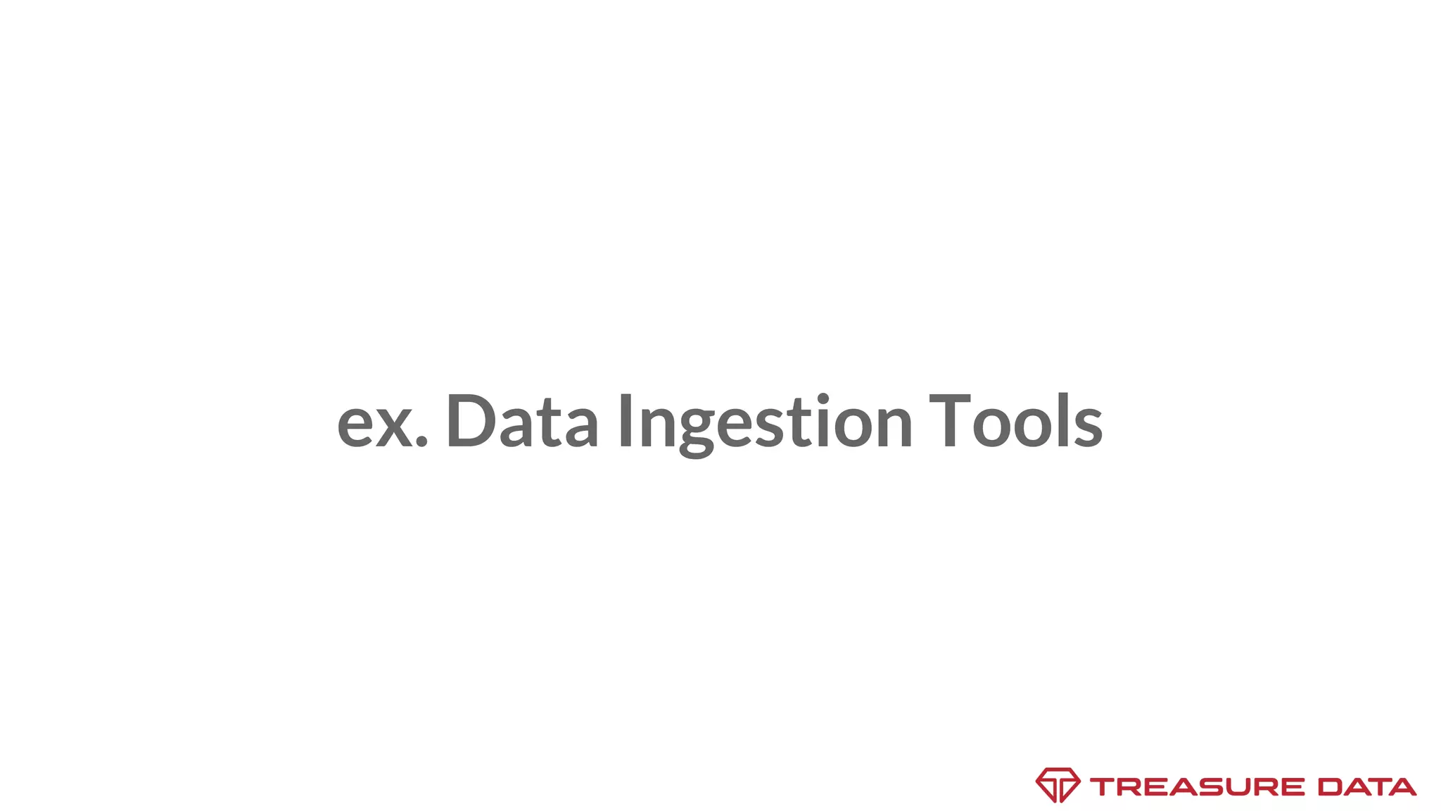 ex. Data Ingestion Tools 