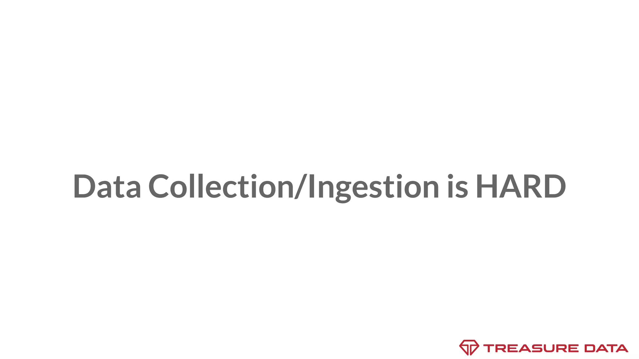 Data Collection/Ingestion is HARD 