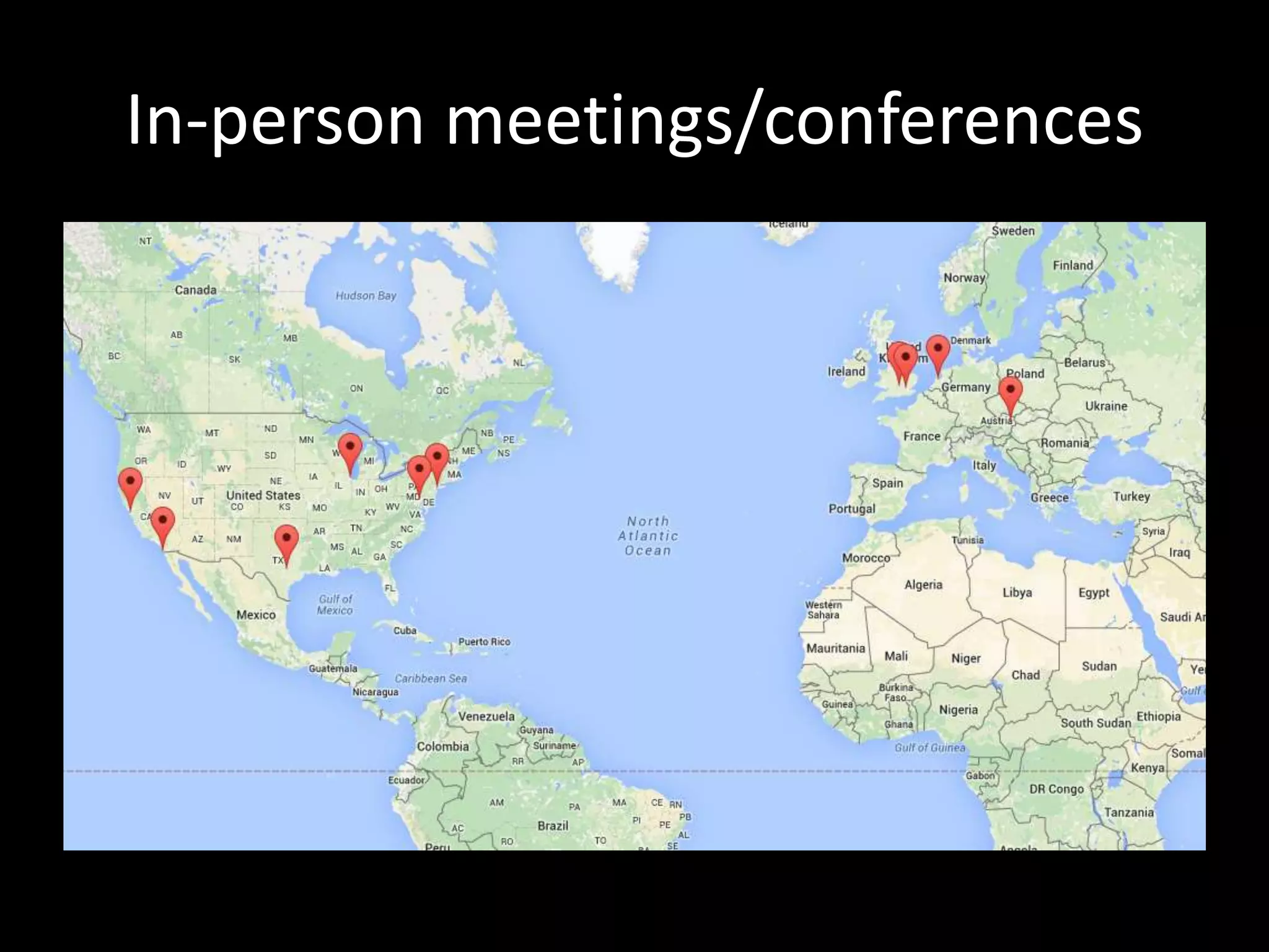 In-person meetings/conferences
 