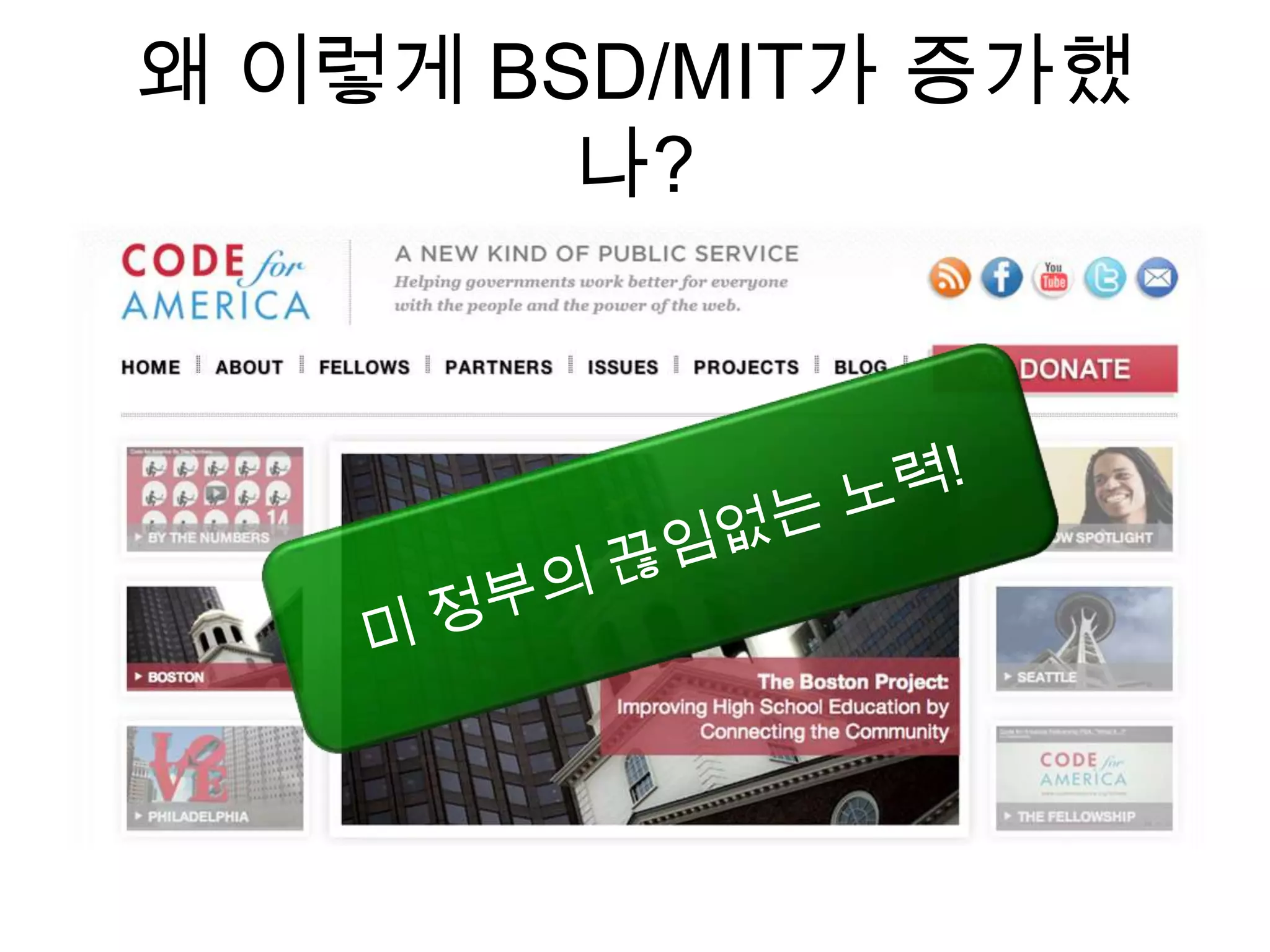 왜 이렇게 BSD/MIT가 증가했
        나?
 