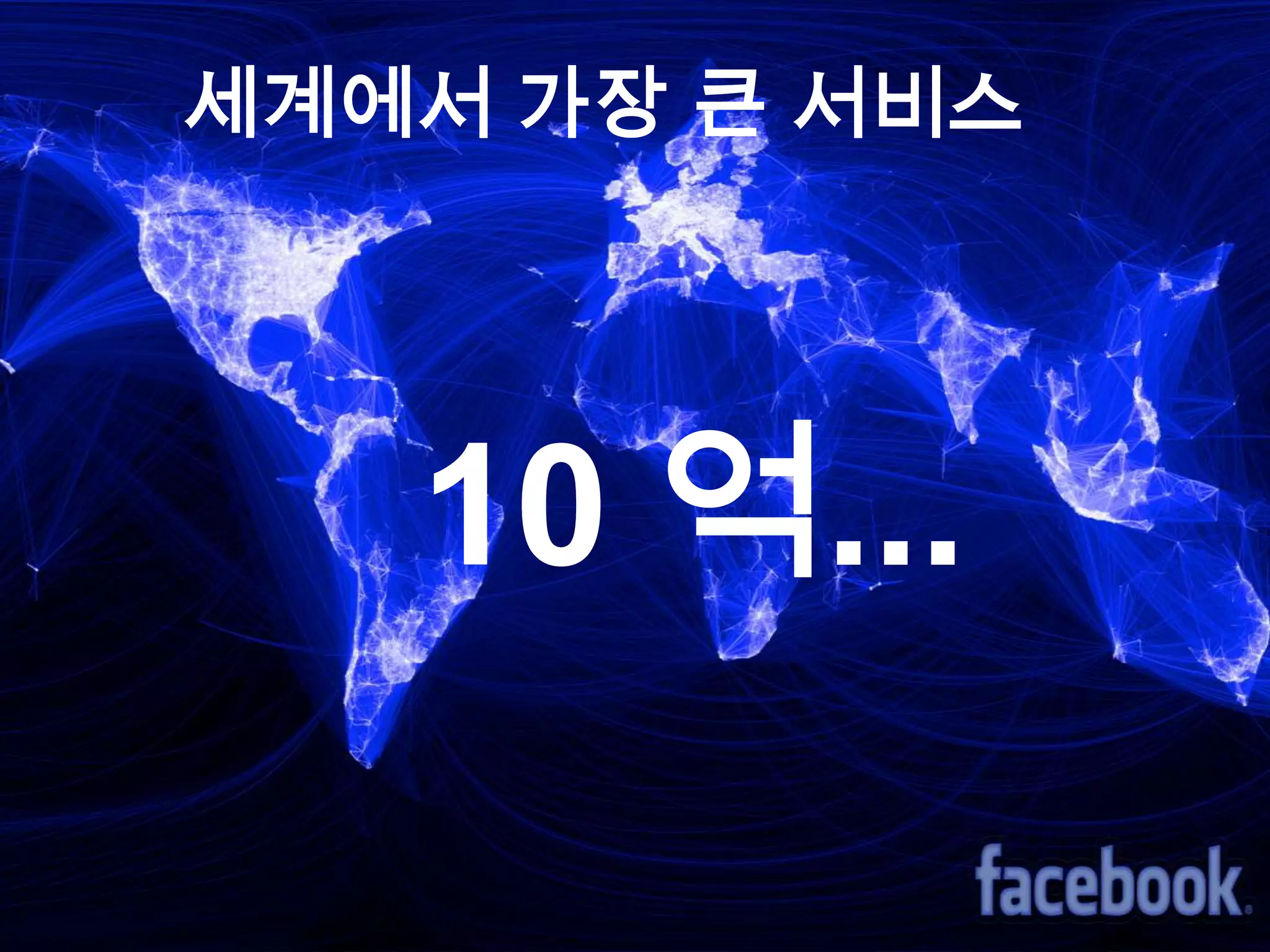 세계에서 가장 큰 서비스




   10 억...
 
