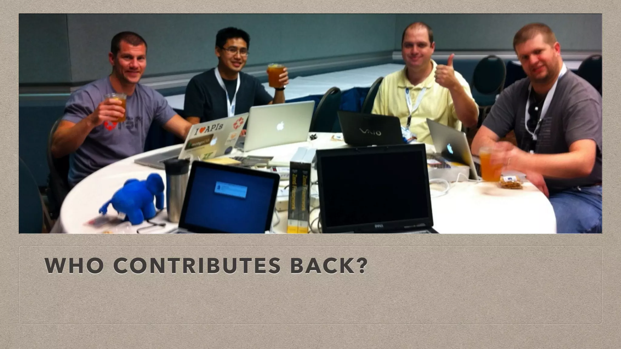 WHO CONTRIBUTES BACK?
 