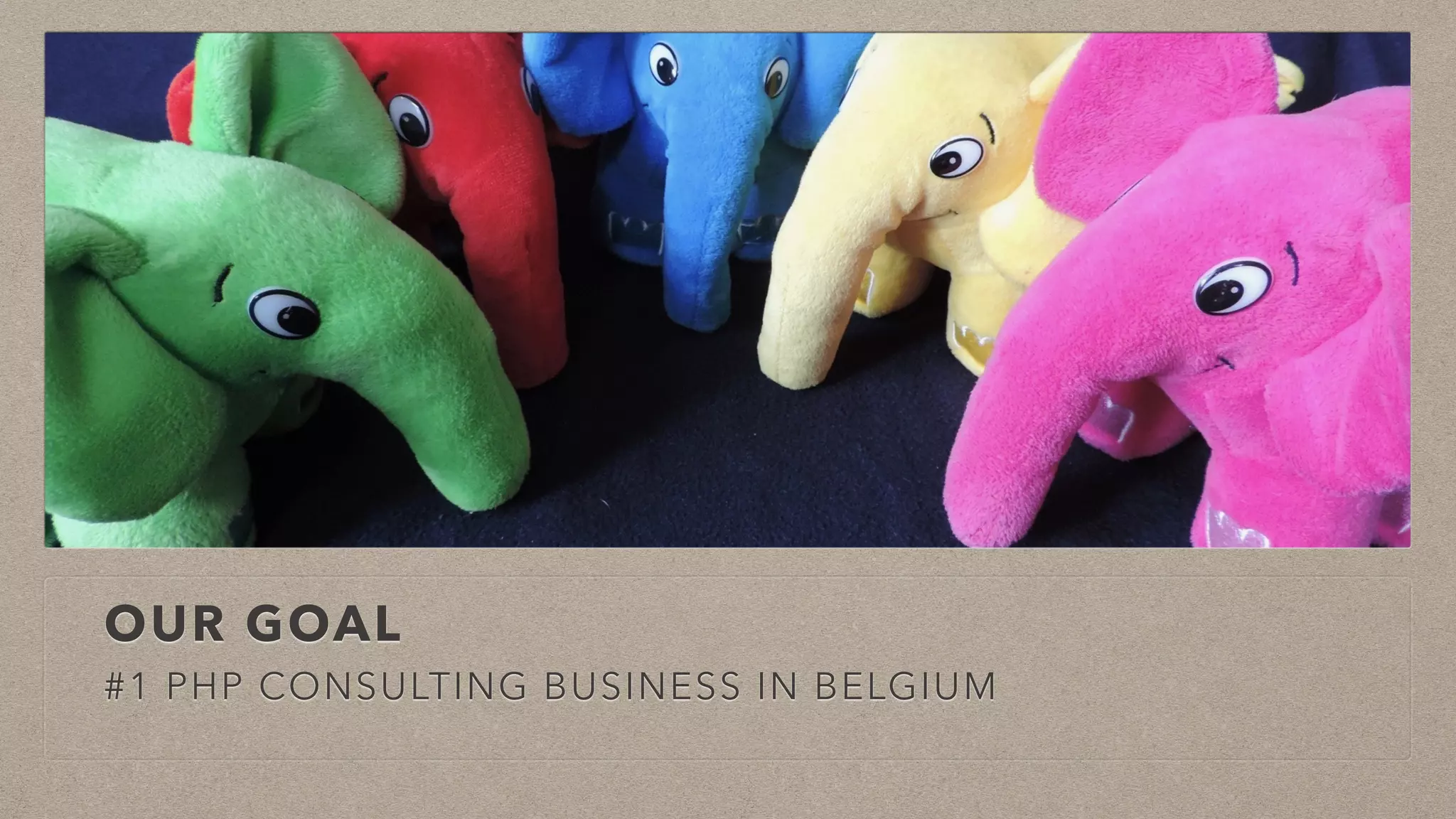 OUR GOAL
#1 PHP CONSULTING BUSINESS IN BELGIUM
 