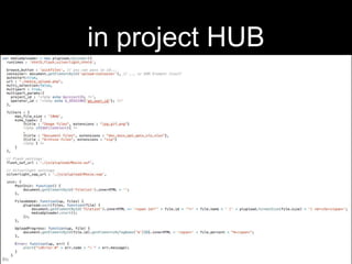 in project HUB
 