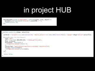 in project HUB
 