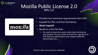 Open Source Licenses | PDF
