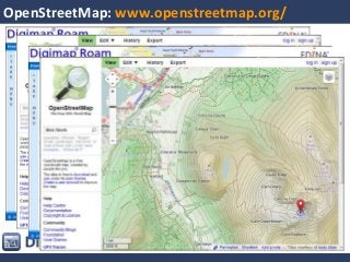 •Poor Quality?
•Patchy Coverage?
•Inconsistent?
•Inaccurate?
OpenStreetMap: www.openstreetmap.org/
 
