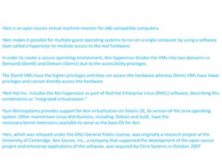 Open source hypervisors in cloud | PPTX