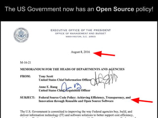 The US Government now has an Open Source policy!
 