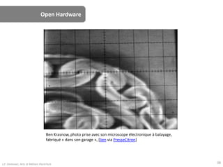 Open Hardware
Ben Krasnow, photo prise avec son microscope électronique à balayage,
fabriqué « dans son garage », [lien via PresseCitron]
J.F. Omhover, Arts et Métiers ParisTech 38
 