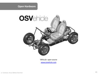 Open Hardware
Véhicule open source
www.osvehicle.com
J.F. Omhover, Arts et Métiers ParisTech 40
 