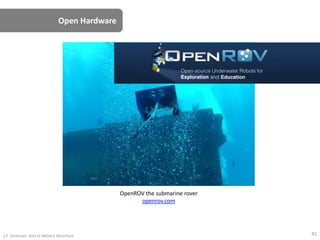 Open Hardware
OpenROV the submarine rover
openrov.com
J.F. Omhover, Arts et Métiers ParisTech 41
 