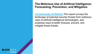 via University of Oxford: This report surveys the
landscape of potential security threats from malicious
uses of artificia...