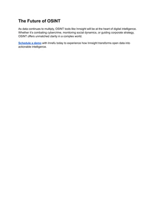 OSINT: The Most Comprehensive Guide on Open Source Intelligence | PDF