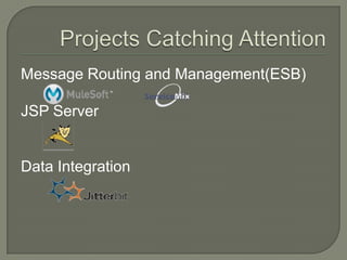 Projects Catching AttentionApplication IntegrationMiddlewareAggregator Projects