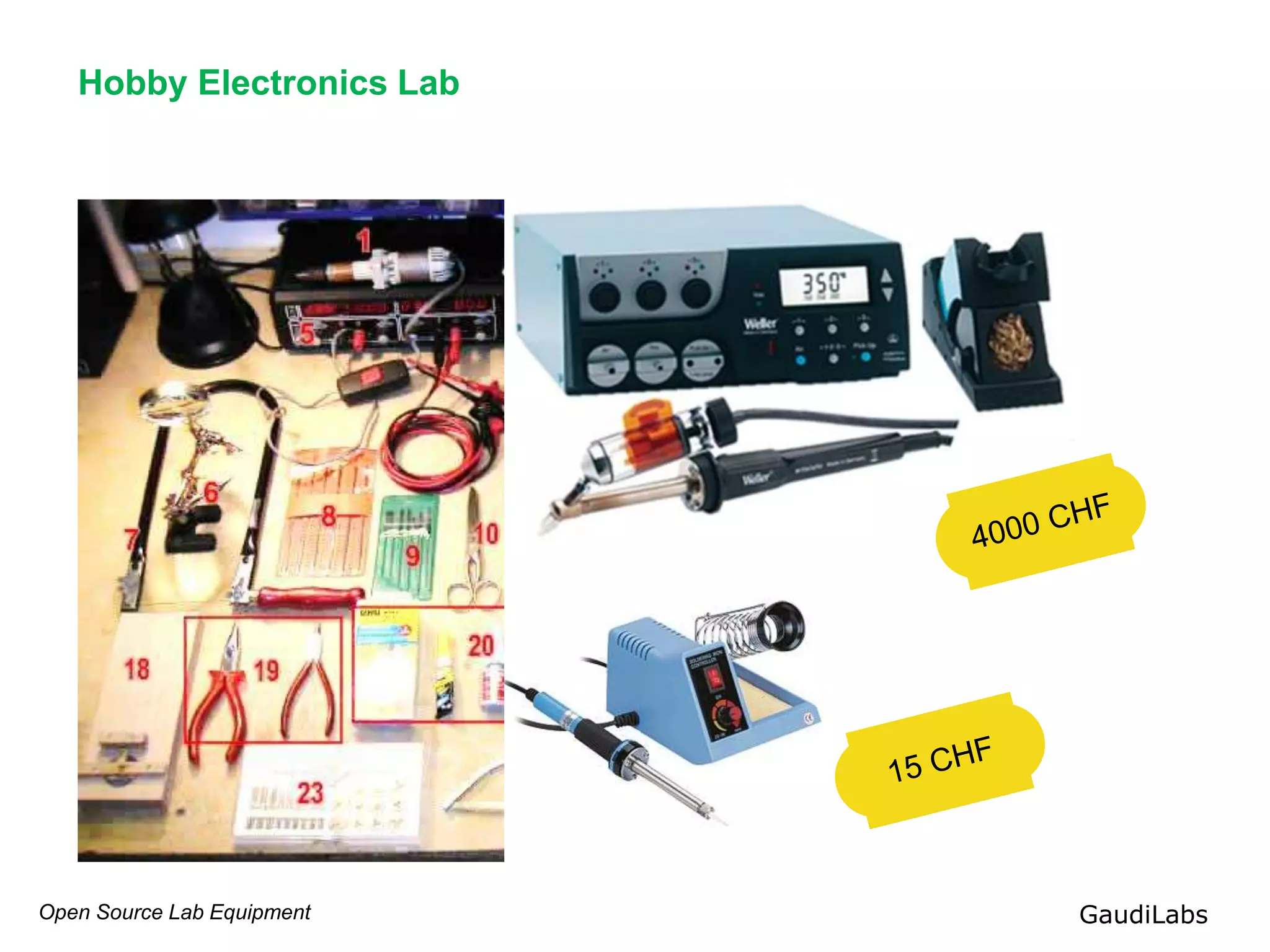 Open Source Lab Equipment GaudiLabs
Hobby Electronics Lab
 