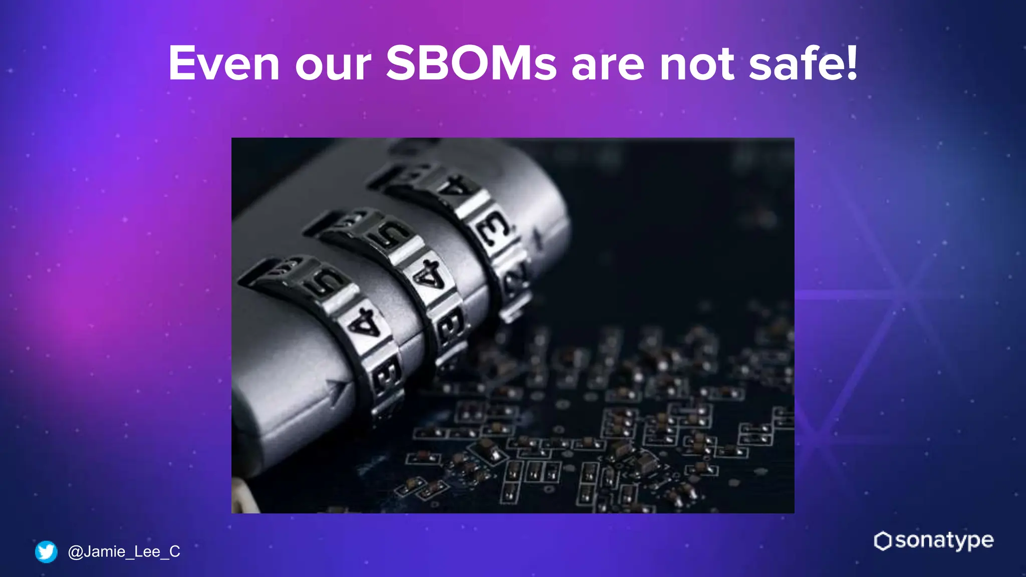 @Jamie_Lee_C
Even our SBOMs are not safe!
 