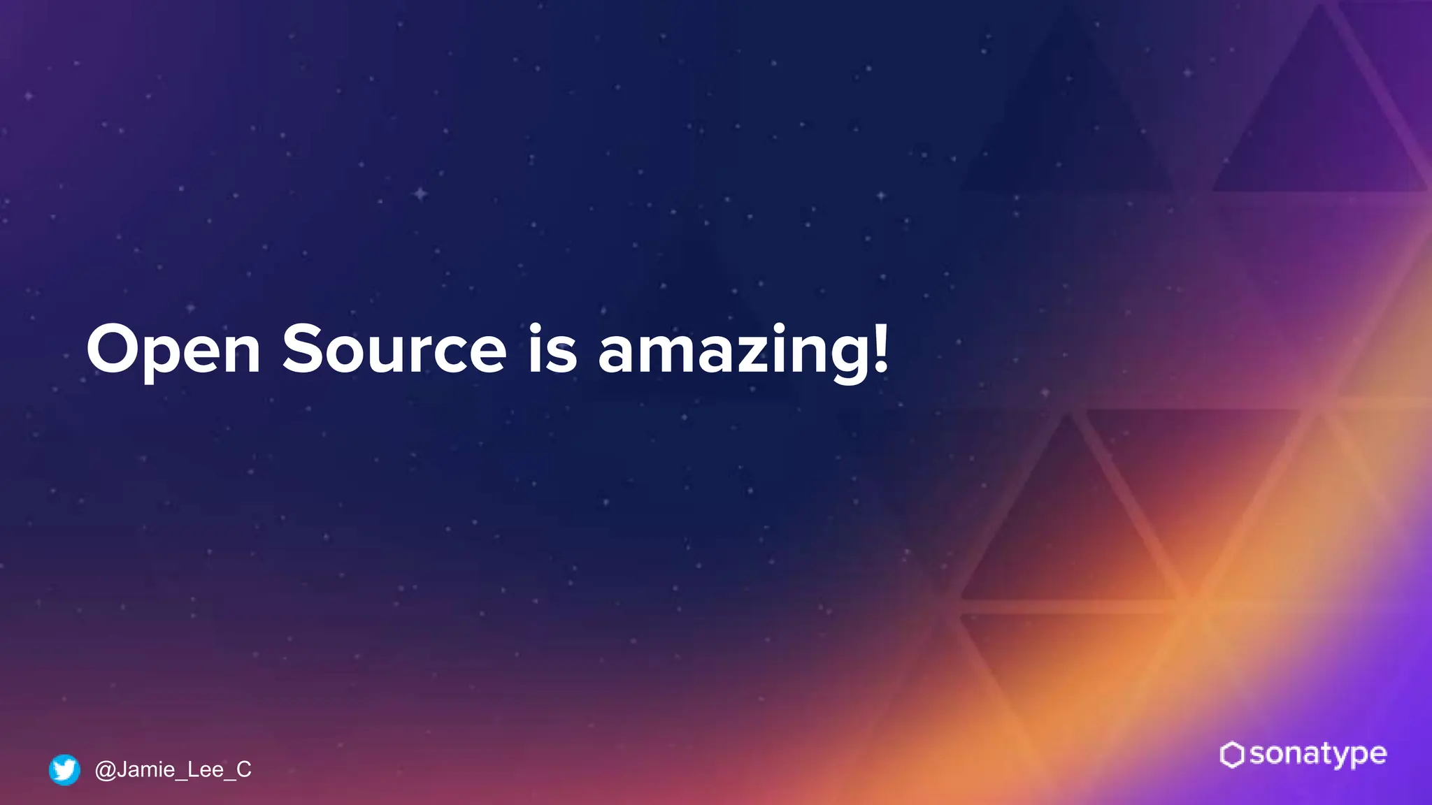 @Jamie_Lee_C
Open Source is amazing!
 