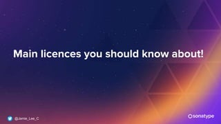 @Jamie_Lee_C
Main licences you should know about!
 