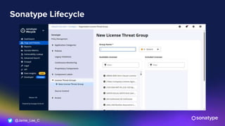 @Jamie_Lee_C
Sonatype Lifecycle
 