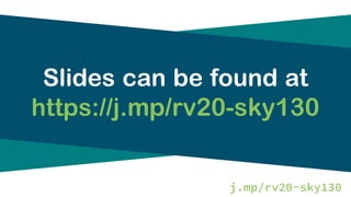 j.mp/rv20-sky130
Slides can be found at
https://j.mp/rv20-sky130