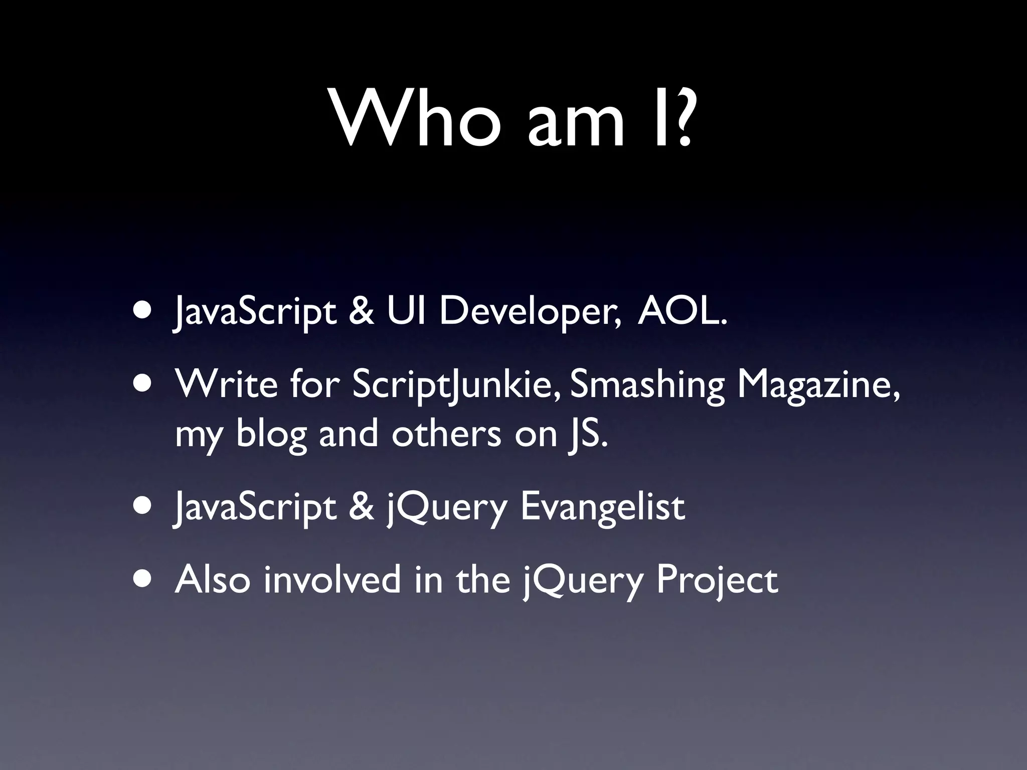 Open-source Mic Talks at AOL | PPT