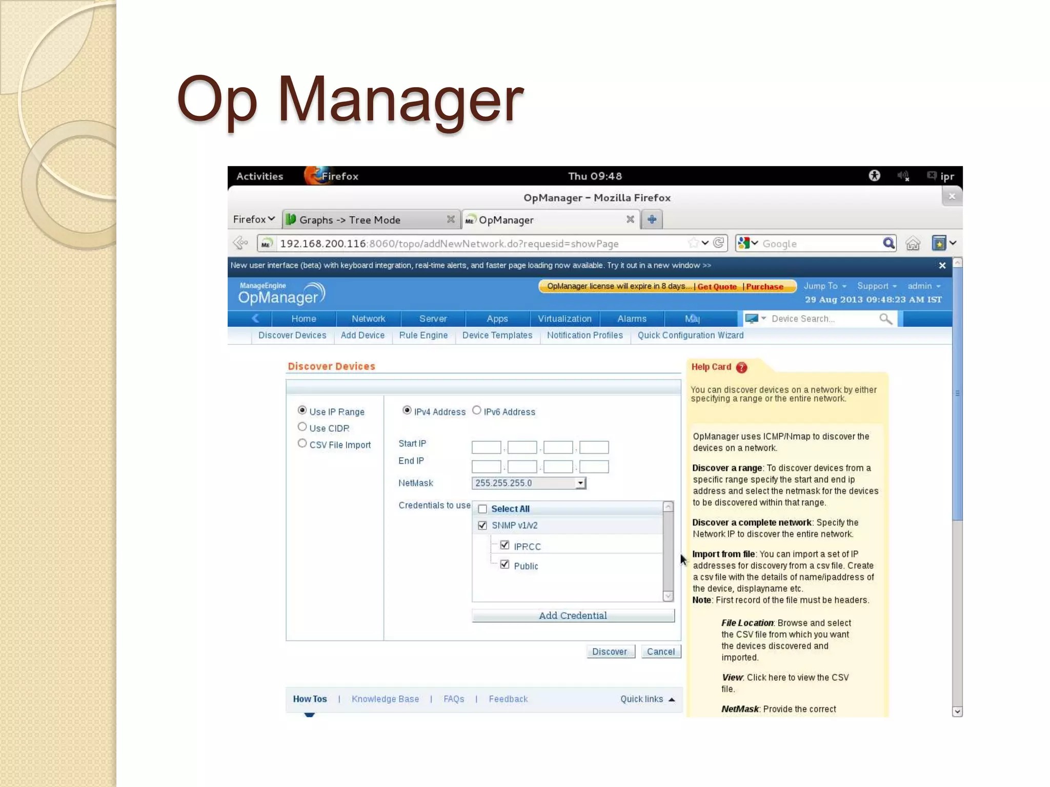 Op Manager
 