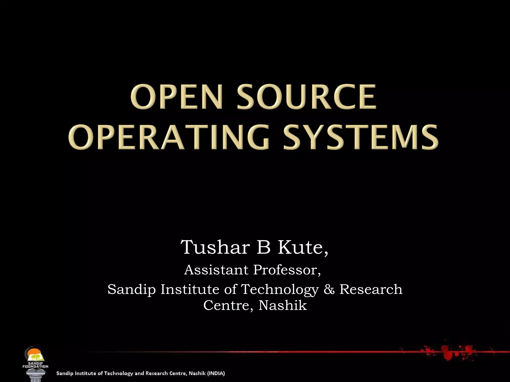 Tushar B Kute, Assistant Professor,  Sandip Institute of Technology & Research Centre, Nashik 