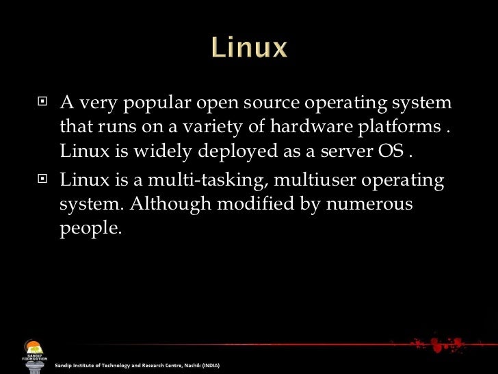 Open source operating systems